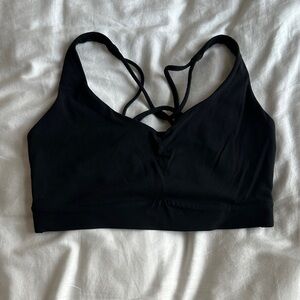 Athleta Black Strappy Sports Bra